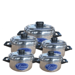 Diamond Aluminium 10 Piece Cookware Set