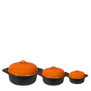 Cordon Bleu Cast Iron Set Orange