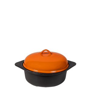 18cm Cordon Bleu Cast Iron Pot Orange