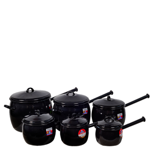 Set of 6 Bellied pots